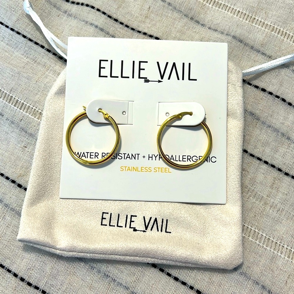 Ellie Vail gold hoop earrings